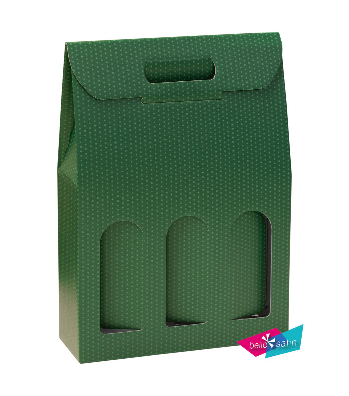 4271_zelena krabicka na vino s puntikem